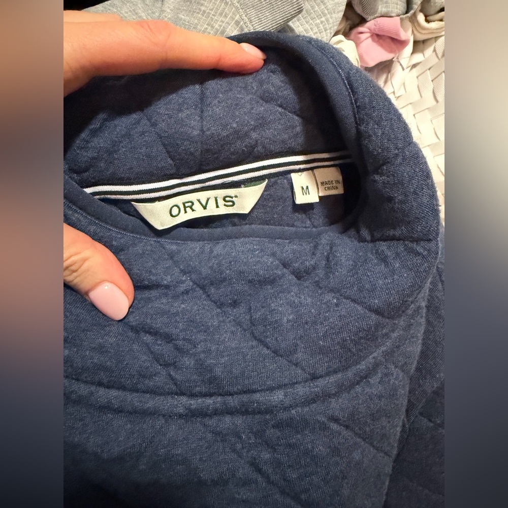 Orvis Navy Quilted Jacket